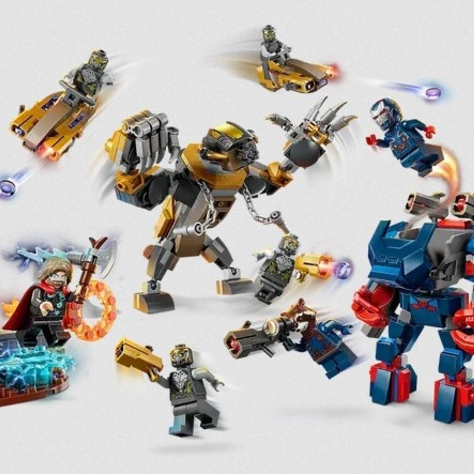 Lego Lego 76322 Marvel - Thor contre les Chitauri dans Avengers Phase finale