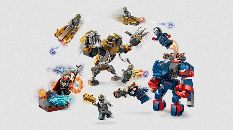 Lego Lego 76322 Marvel - Thor contre les Chitauri dans Avengers Phase finale