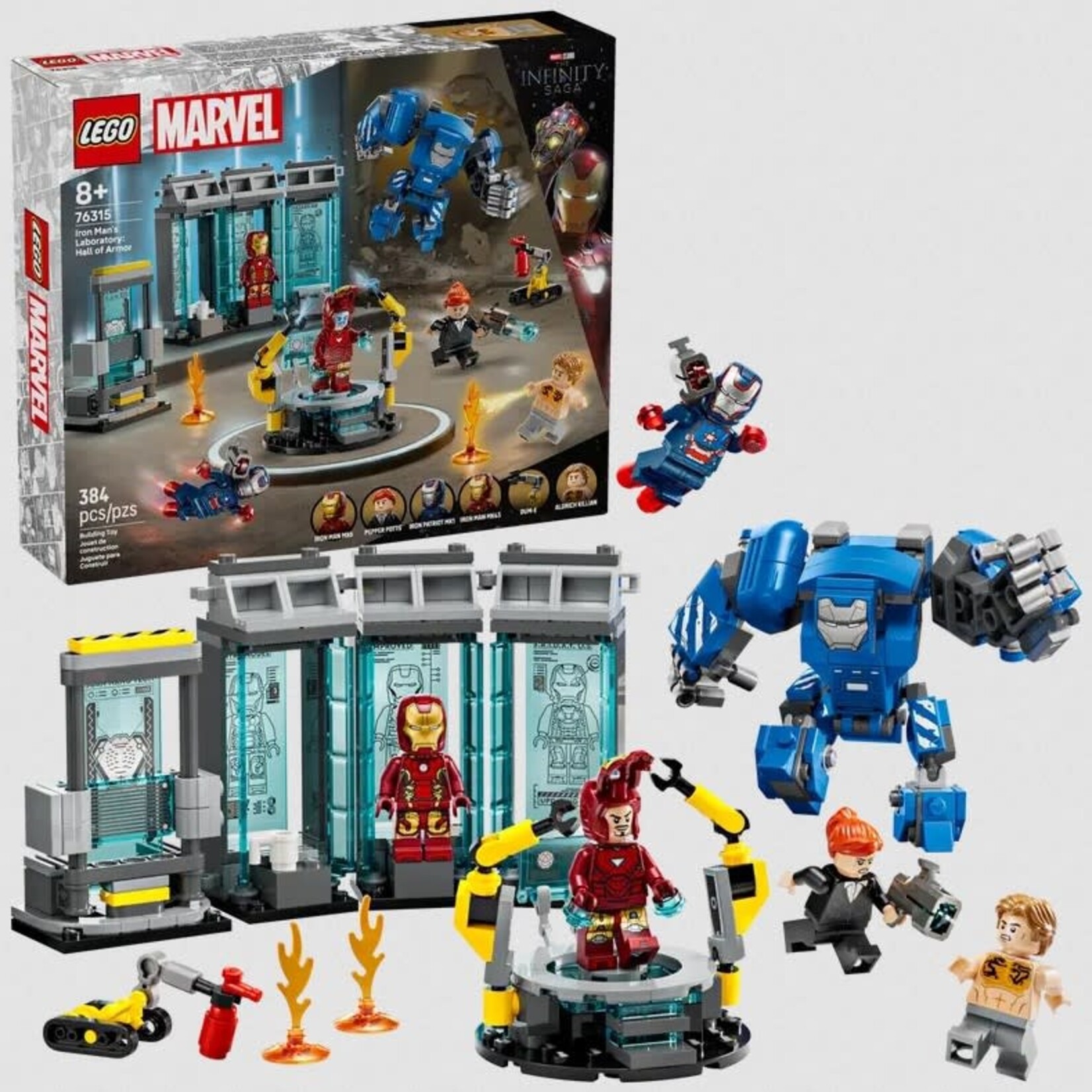 Lego Lego 76315 Marvel - Le Laboratoire d'Iron Man