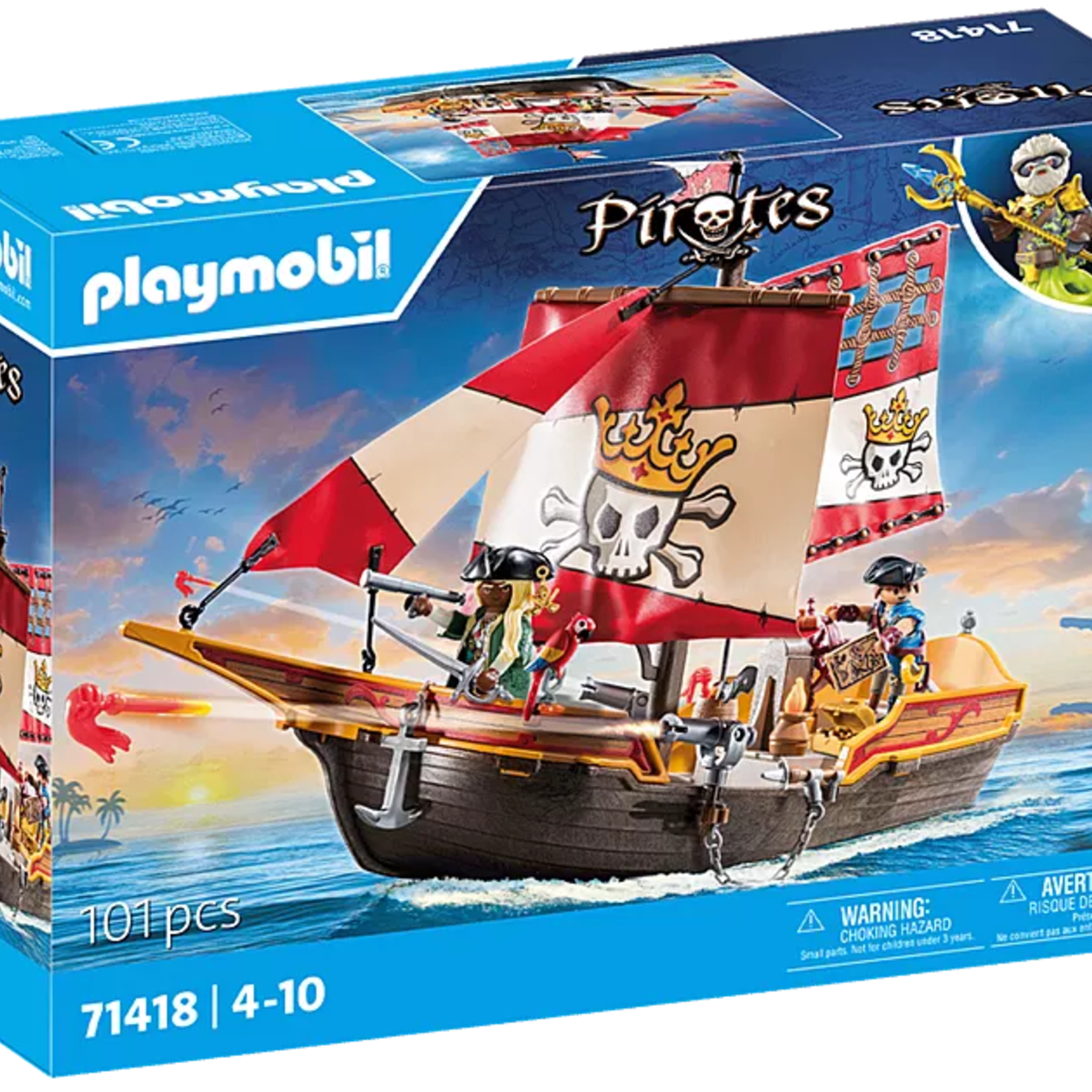 Playmobil Playmobil - 71418 Chaloupe avec 2 pirates et canons