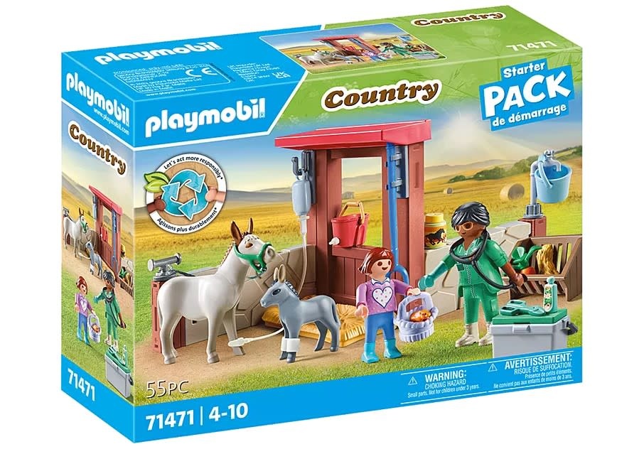 Playmobil Playmobil - 71471 Vétérinaire avec animaux de la ferme
