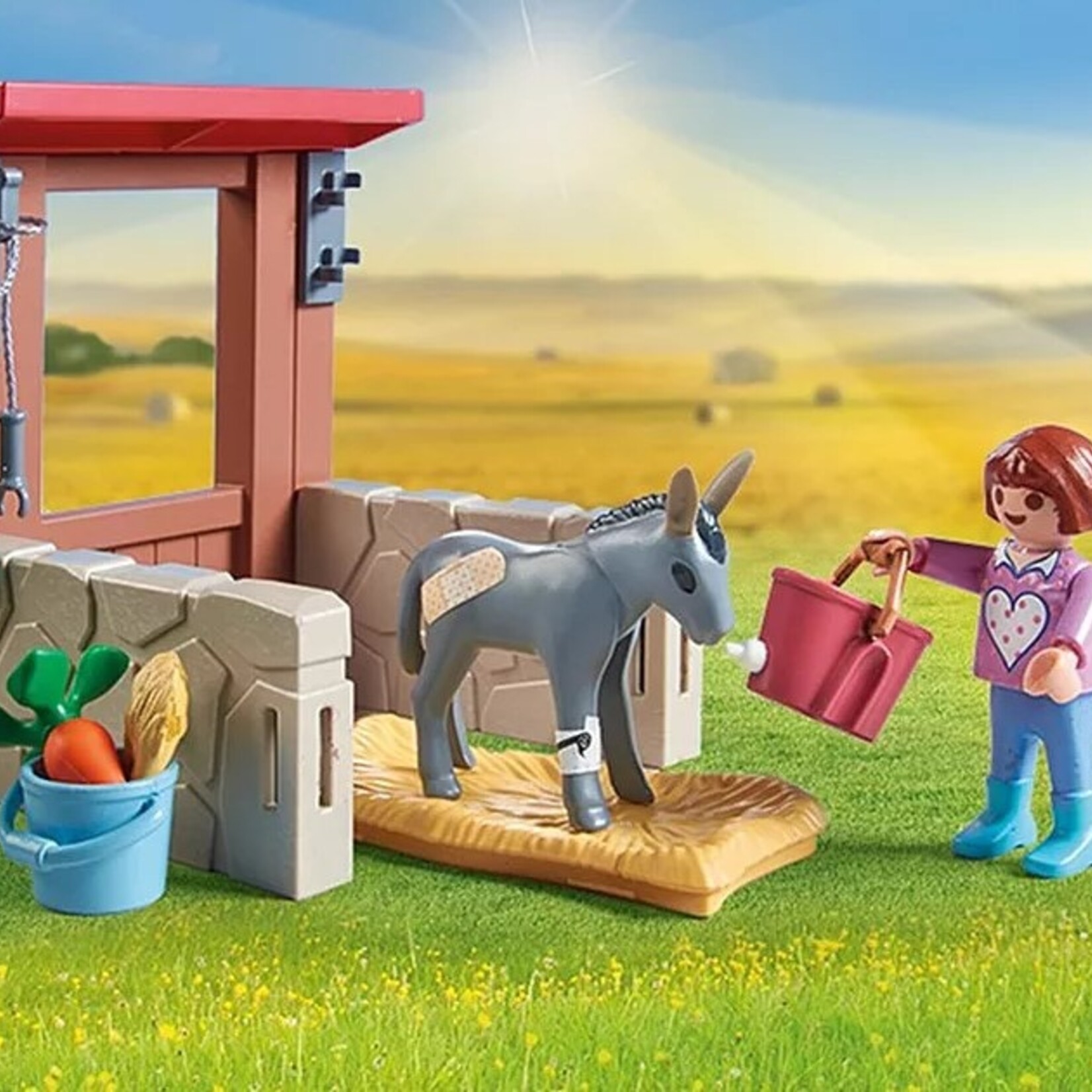 Playmobil Playmobil - 71471 Vétérinaire avec animaux de la ferme