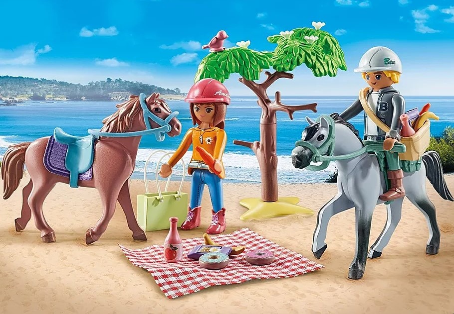 Playmobil Playmobil - 71470 Amélia et Ben avec chevaux