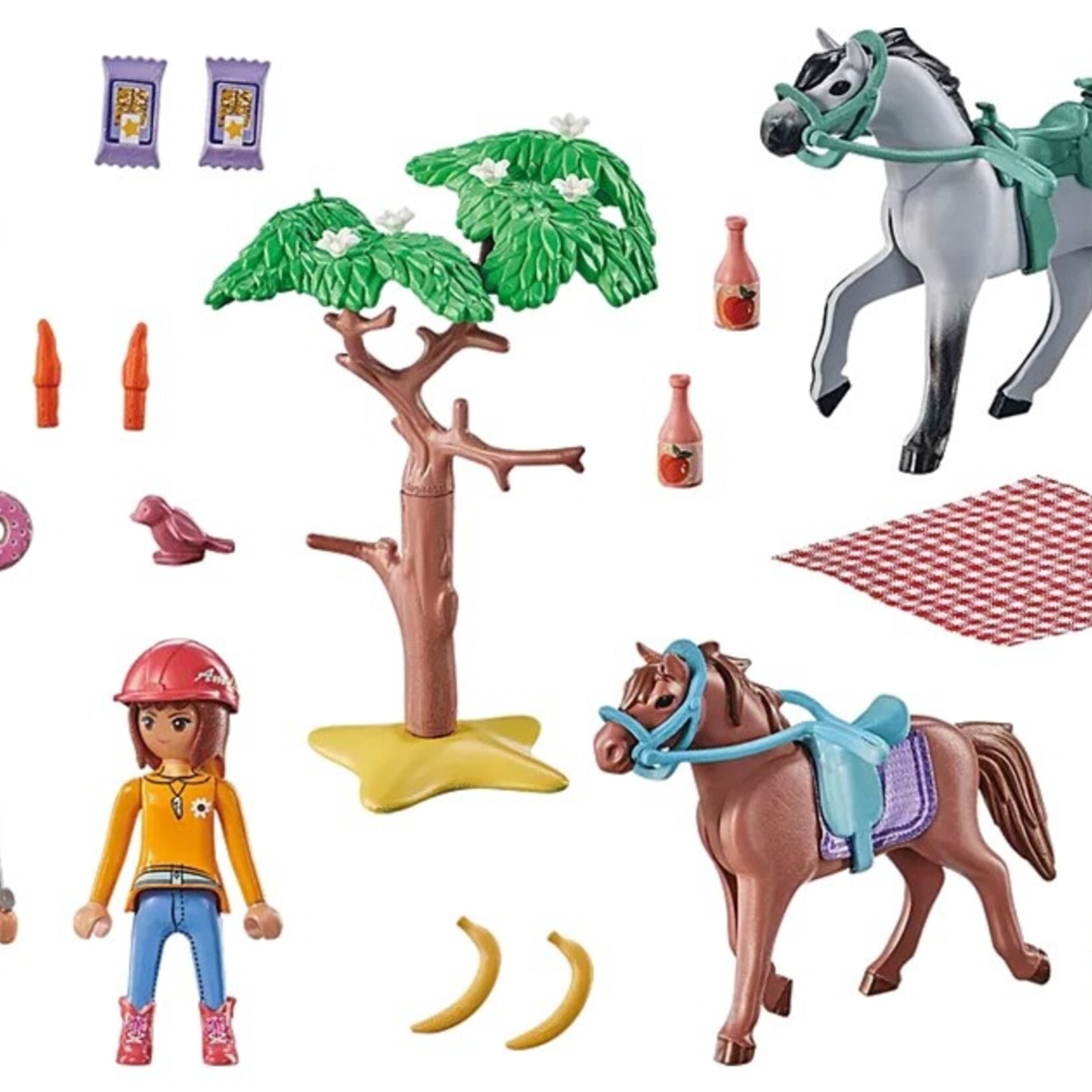 Playmobil Playmobil - 71470 Amélia et Ben avec chevaux