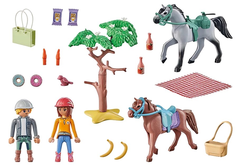 Playmobil Playmobil - 71470 Amélia et Ben avec chevaux