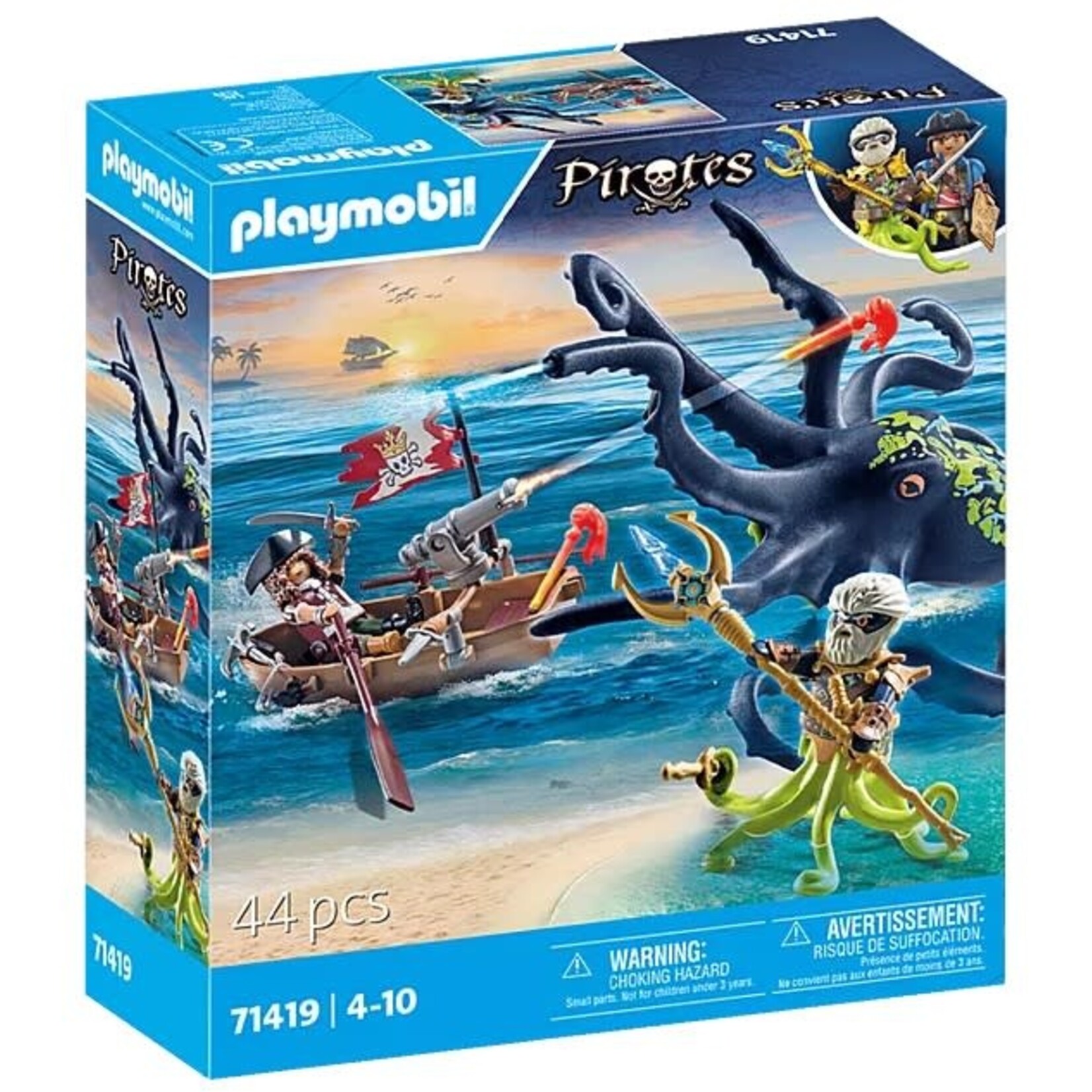 Playmobil Playmobil - 71419 Pirate avec Pieuvre géante