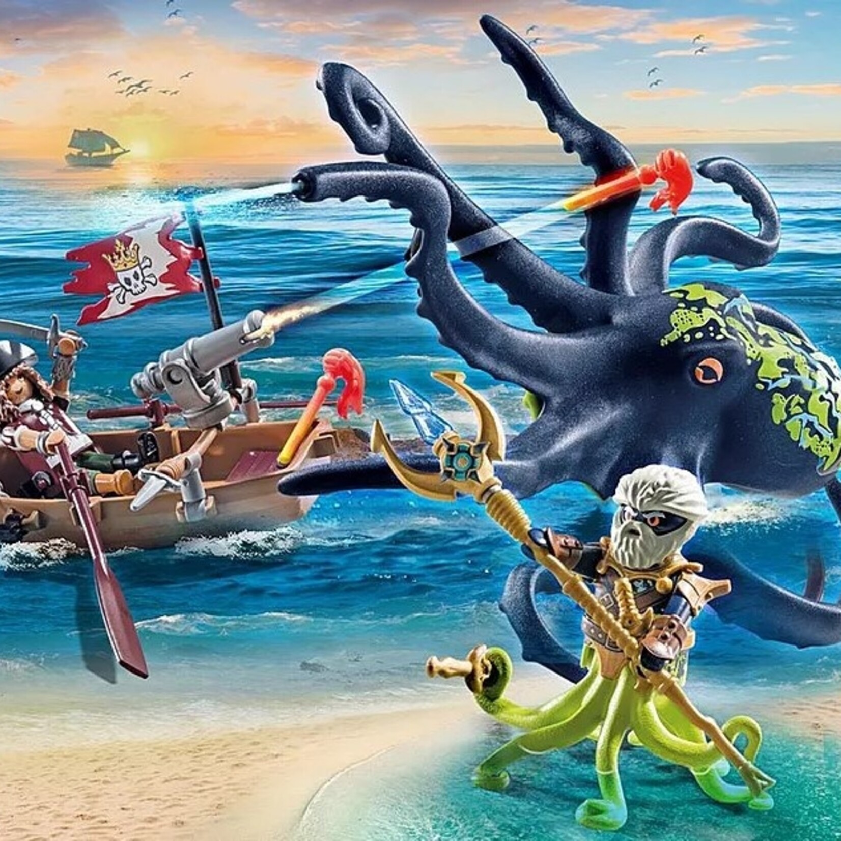 Playmobil Playmobil - 71419 Pirate avec Pieuvre géante