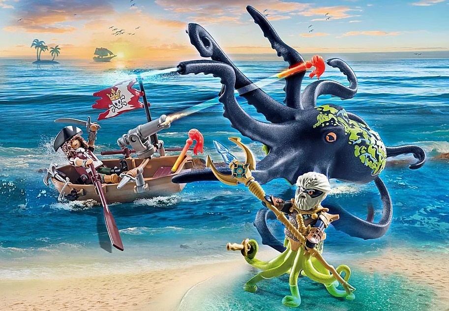Playmobil Playmobil - 71419 Pirate avec Pieuvre géante