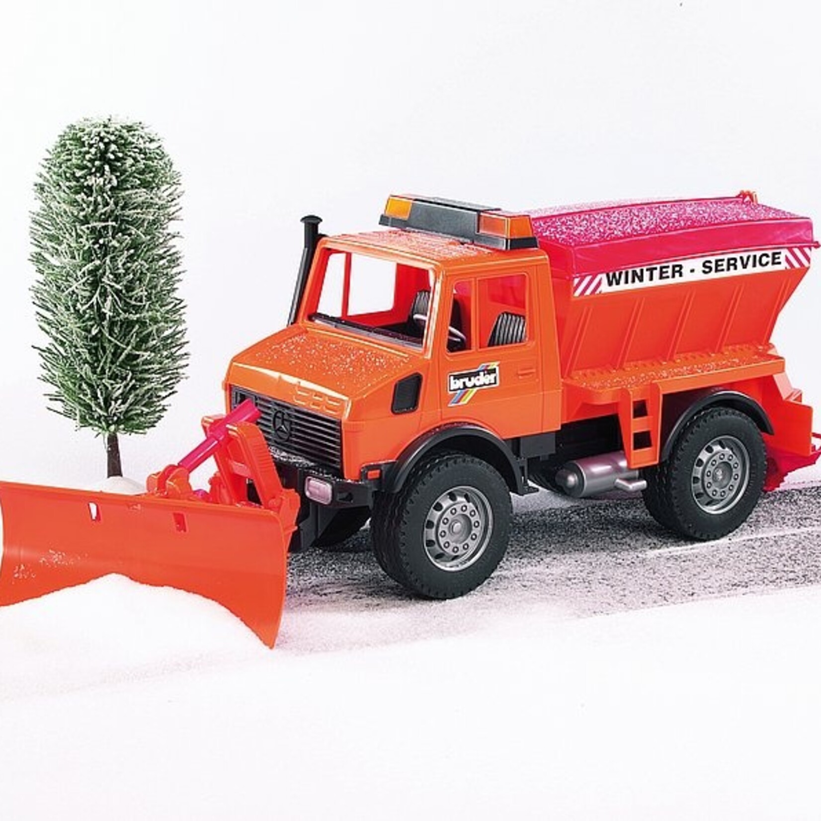 Bruder Bruder 02572 - MB-Unimog pour service d'hiver avec lame de chasse-neige