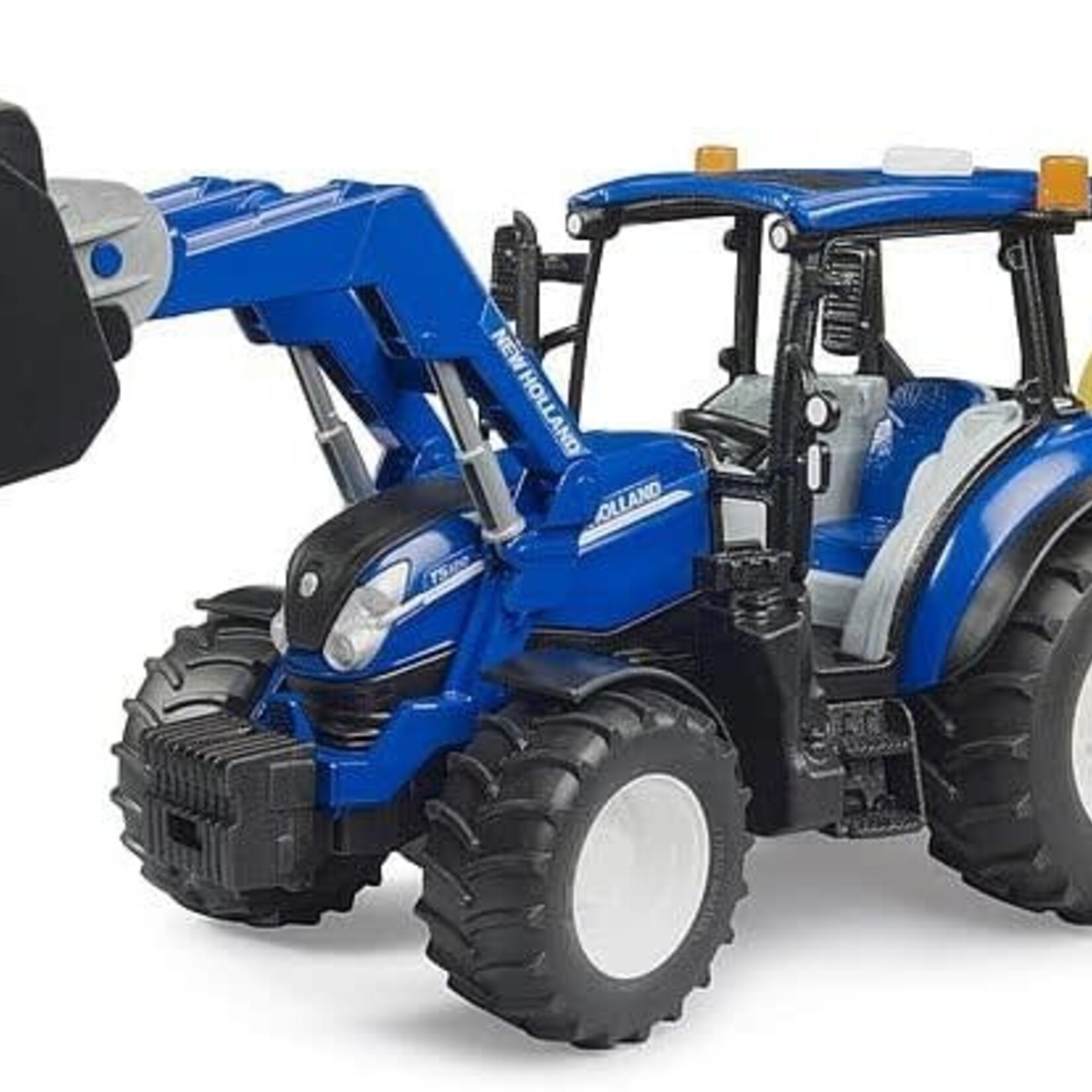 Bruder Bruder - New Holland Powerstar T5.120 With Load Box/Bale/Forks