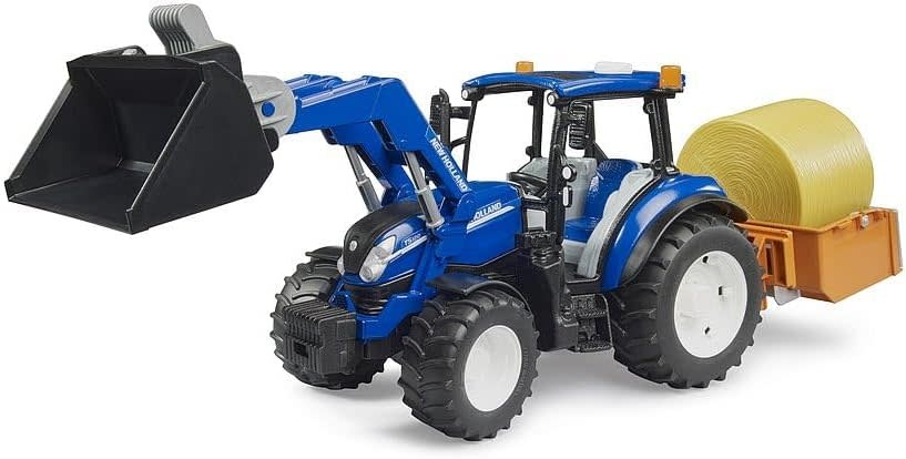 Bruder Bruder - New Holland Powerstar T5.120 With Load Box/Bale/Forks
