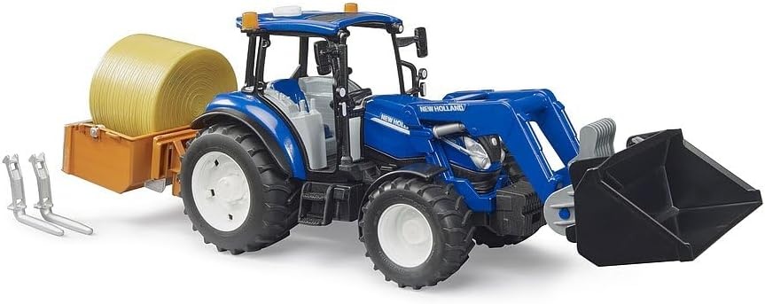 Bruder Bruder - New Holland Powerstar T5.120 With Load Box/Bale/Forks