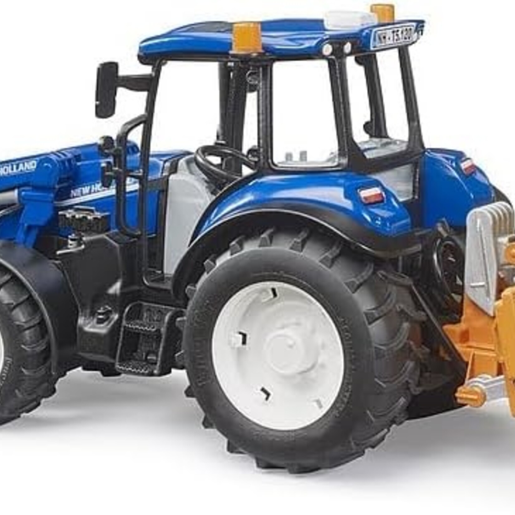 Bruder Bruder - New Holland Powerstar T5.120 With Load Box/Bale/Forks