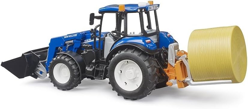 Bruder Bruder - New Holland Powerstar T5.120 With Load Box/Bale/Forks