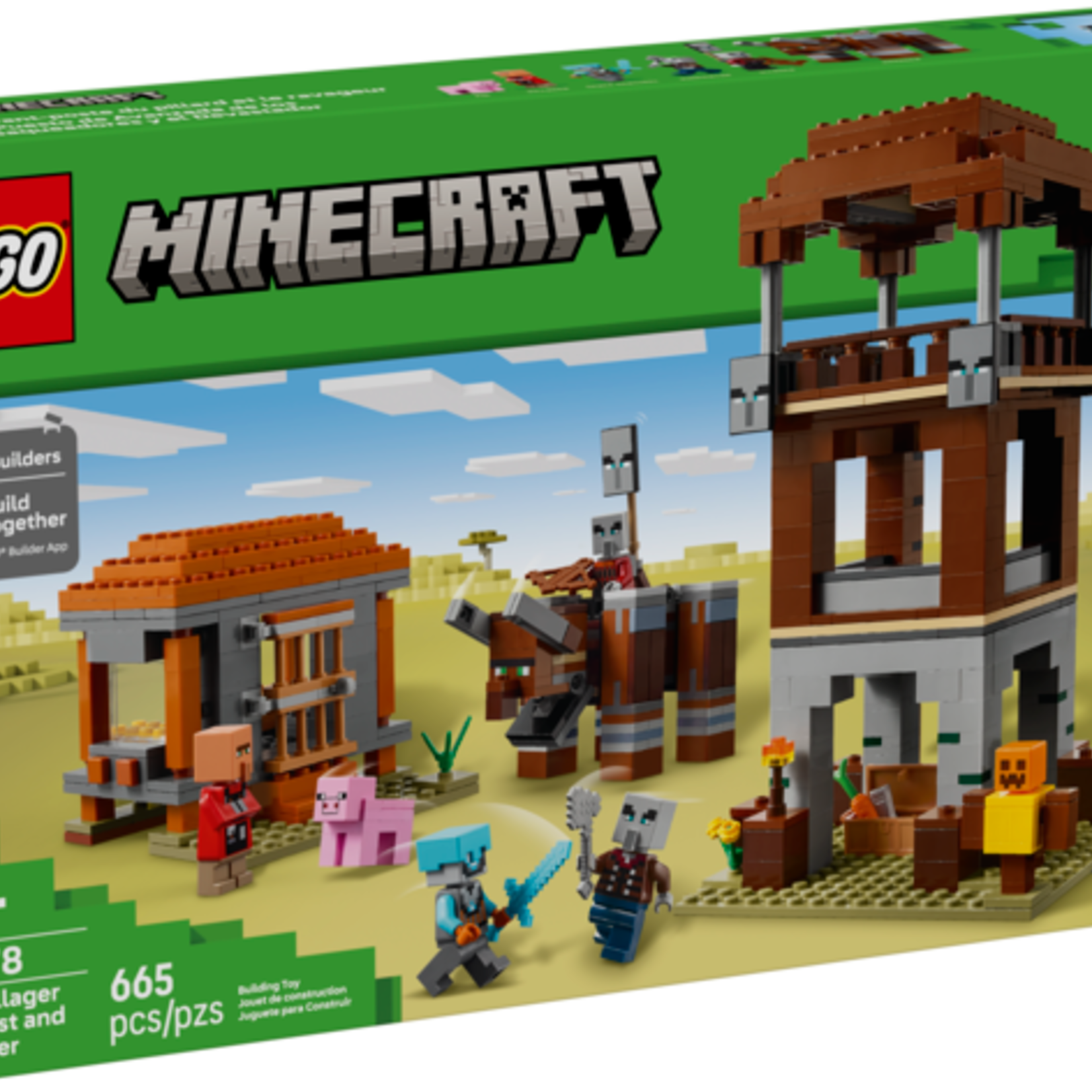 Lego Lego 21278 Minecraft - L’avant-poste du pillard et le ravageur