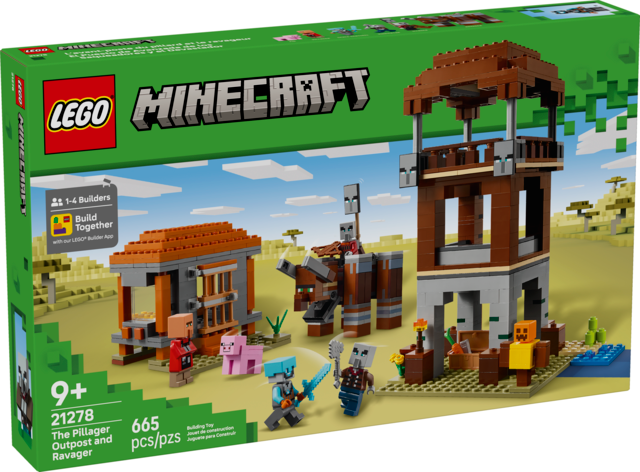 Lego Lego 21278 Minecraft - L’avant-poste du pillard et le ravageur