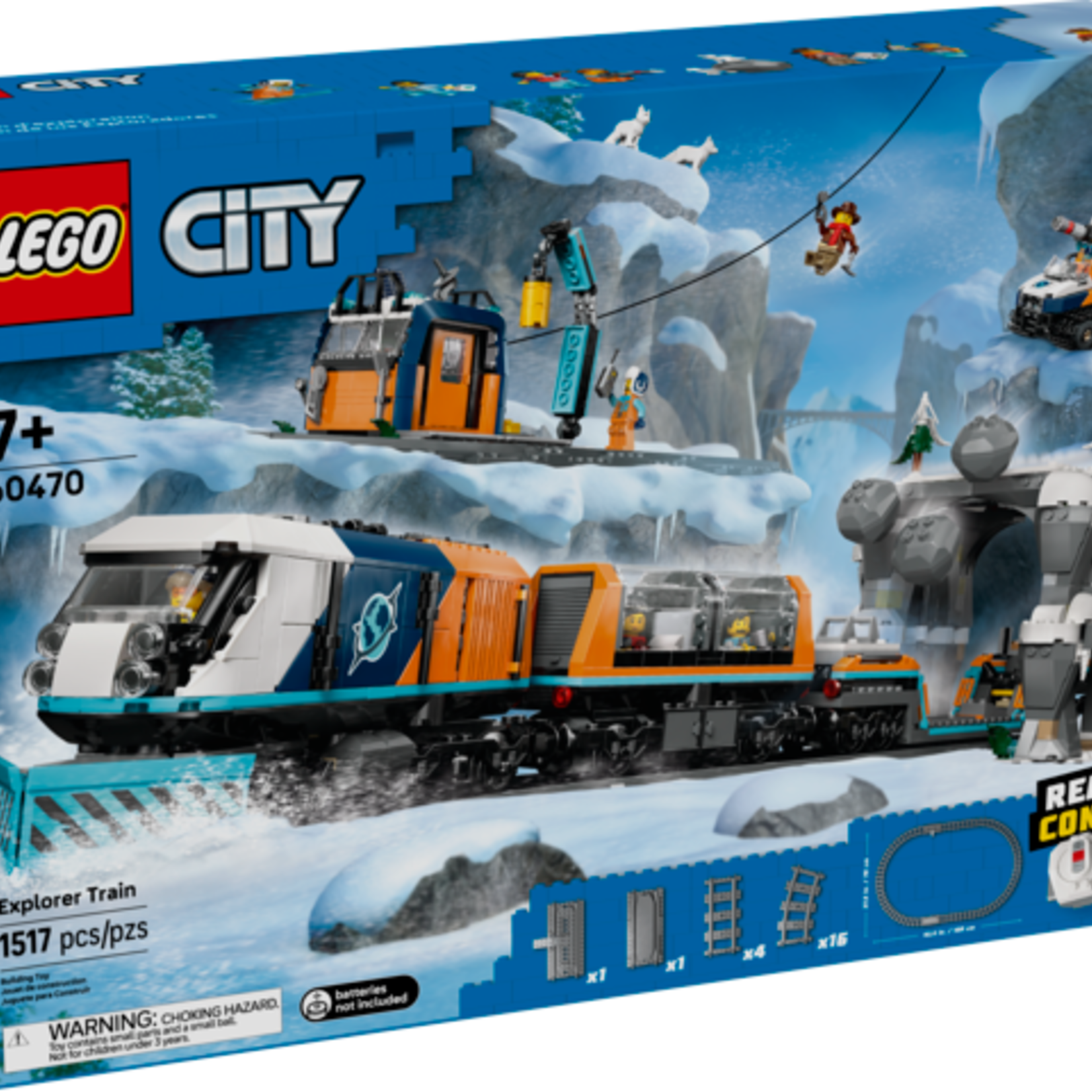 Lego Lego 60470 City - Le train d’exploration de l’Arctique