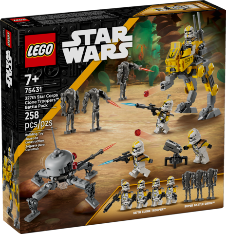 Lego Lego 75431 Star Wars - Ensemble de combat de soldats clones du 327e corps d’armée stellaire