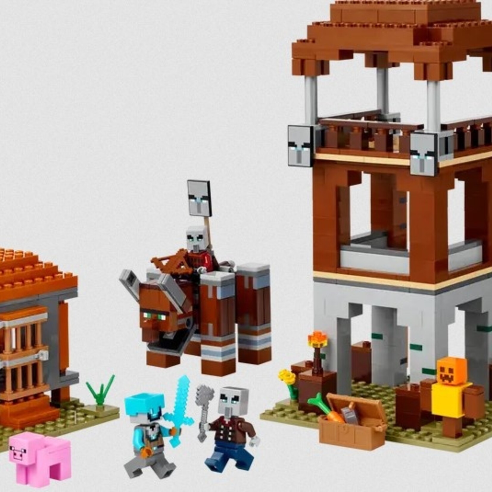Lego Lego 21278 Minecraft - L’avant-poste du pillard et le ravageur