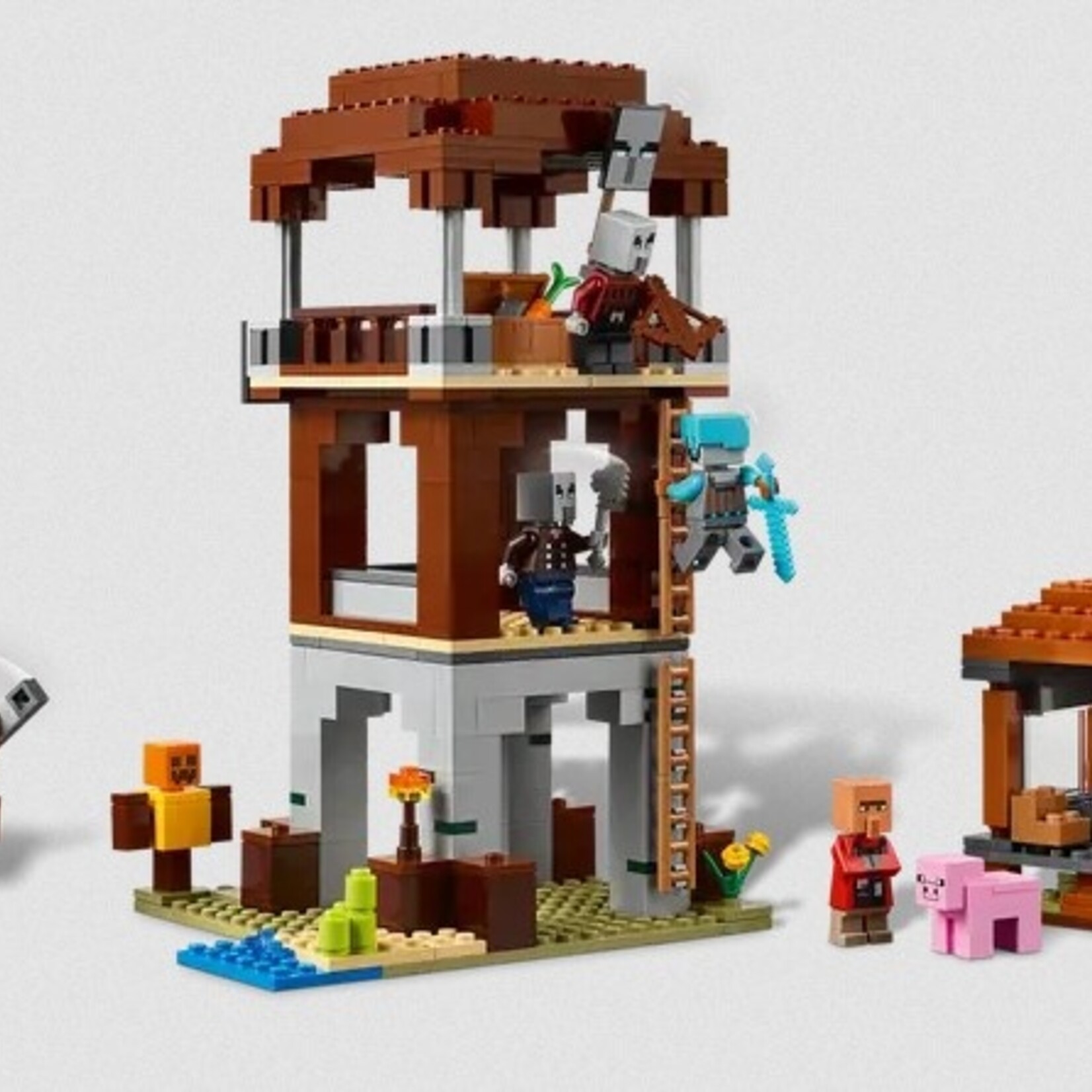 Lego Lego 21278 Minecraft - L’avant-poste du pillard et le ravageur