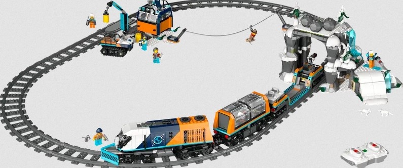 Lego Lego 60470 City - Le train d’exploration de l’Arctique