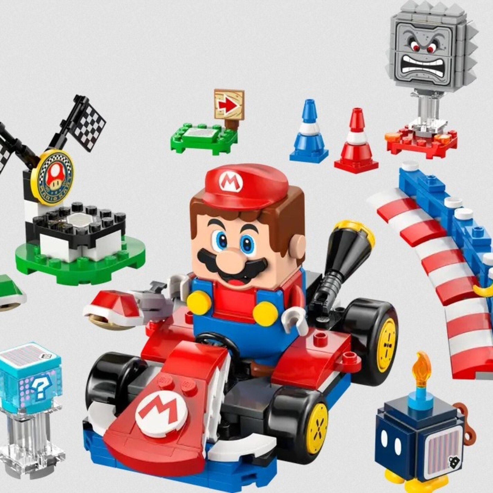 Lego Lego 72043 Super Mario - Mario Kart™ – LEGO® Mario™ interactif et kart standard