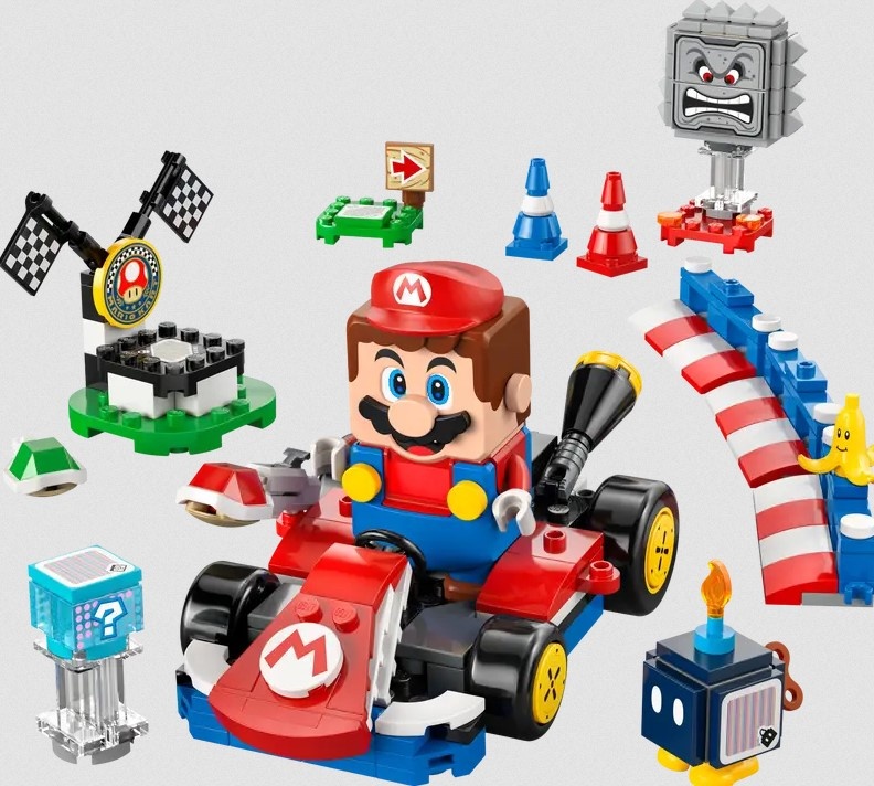 Lego Lego 72043 Super Mario - Mario Kart™ – LEGO® Mario™ interactif et kart standard