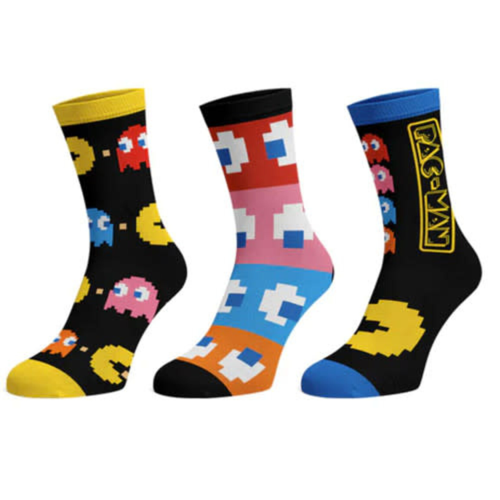 Bioworld Ensemble de 3 paires de bas Pac-Man