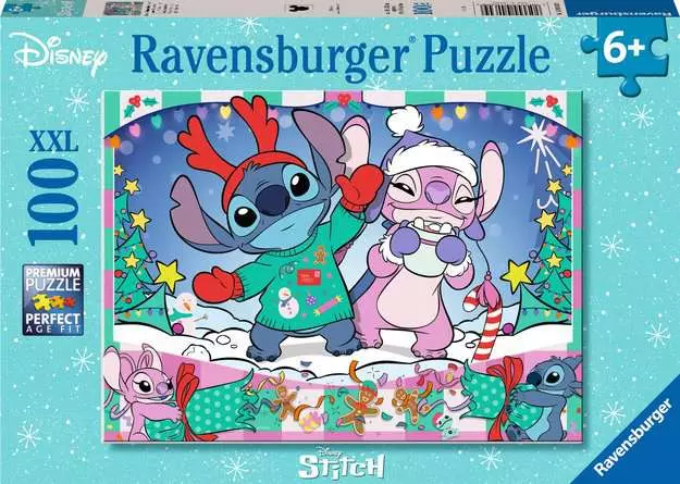 Ravensburger Ravens 100XXL - Disney Stitch - Joyeux Noel à tous