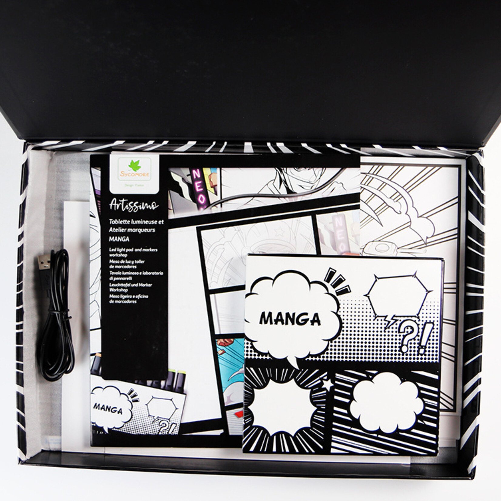 Sycomore Tablette Lumineuse et Atelier marqueurs Manga
