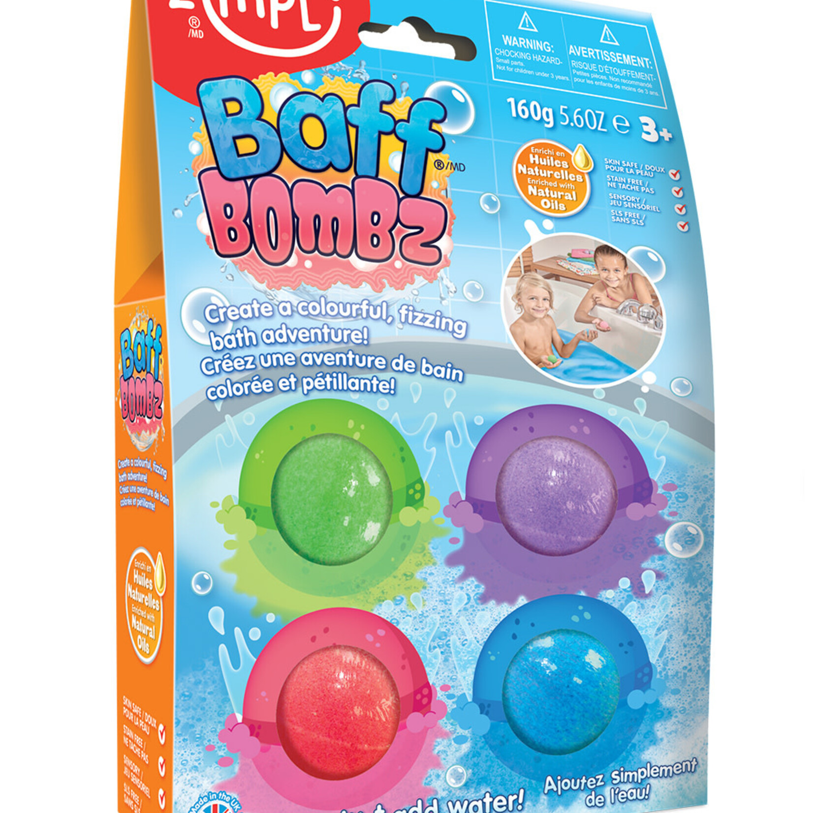 Zimpli Kids Zimpli - Baff Bombz - Paquet de 4 Balles