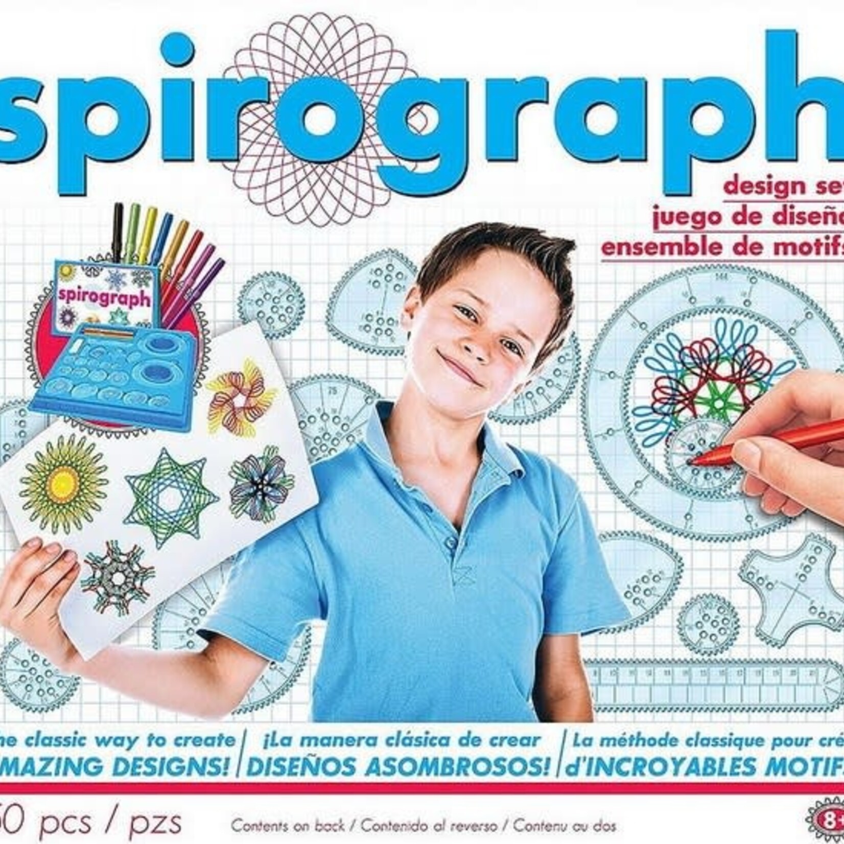 Kahootz Spirograph avec 8 marqueurs