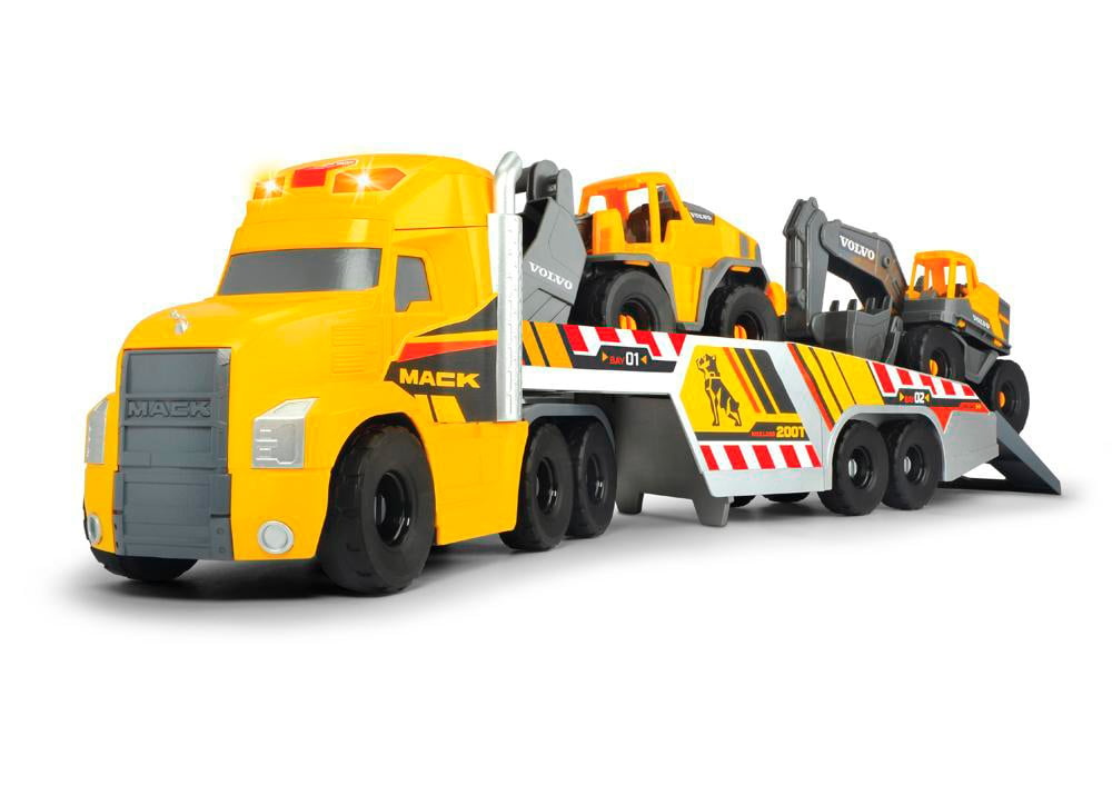 Dickie Toys Dicke-Mack/Volvo Camion Transporteur de machinerie lourde