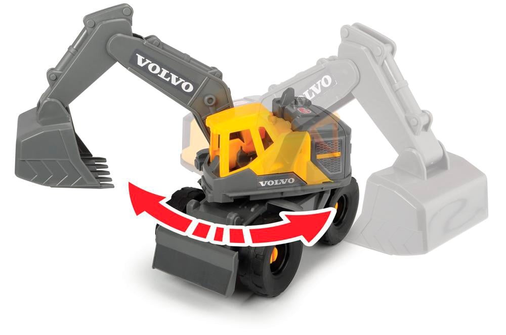 Dickie Toys Dicke-Mack/Volvo Camion Transporteur de machinerie lourde