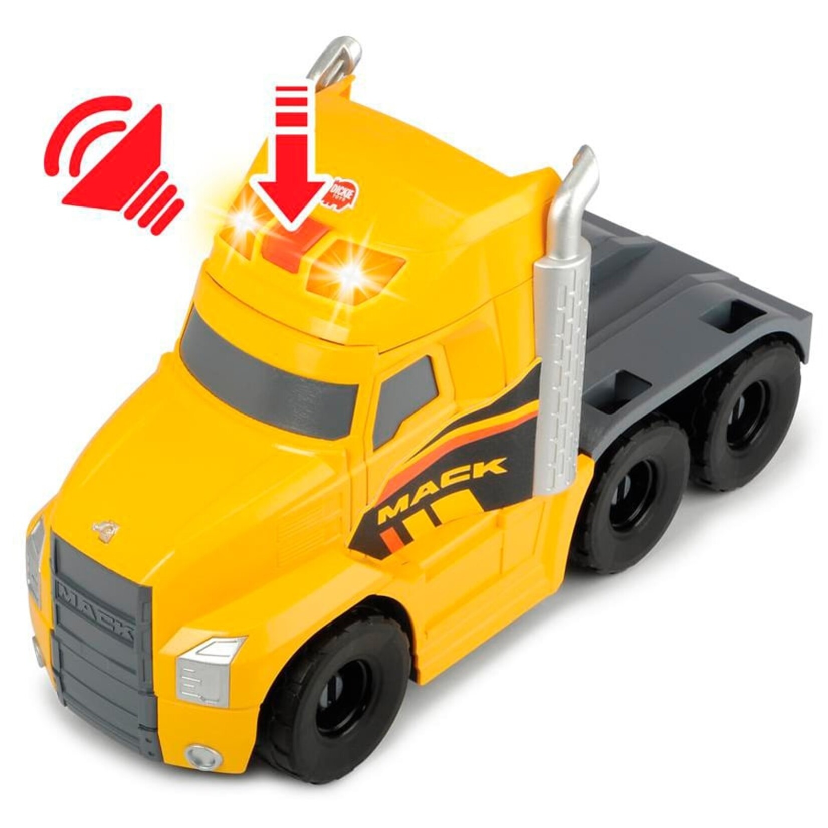 Dickie Toys Dicke-Mack/Volvo Camion Transporteur de machinerie lourde