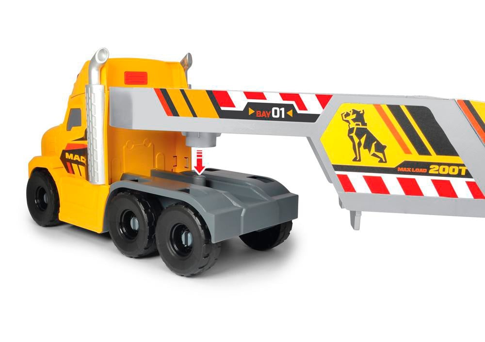 Dickie Toys Dicke-Mack/Volvo Camion Transporteur de machinerie lourde