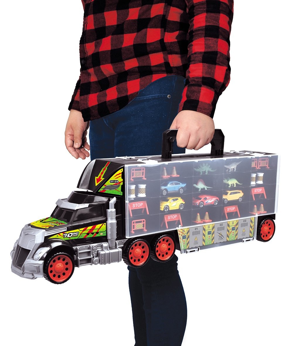 Dickie Toys Dickie - Camion-Mallette de transport Dino