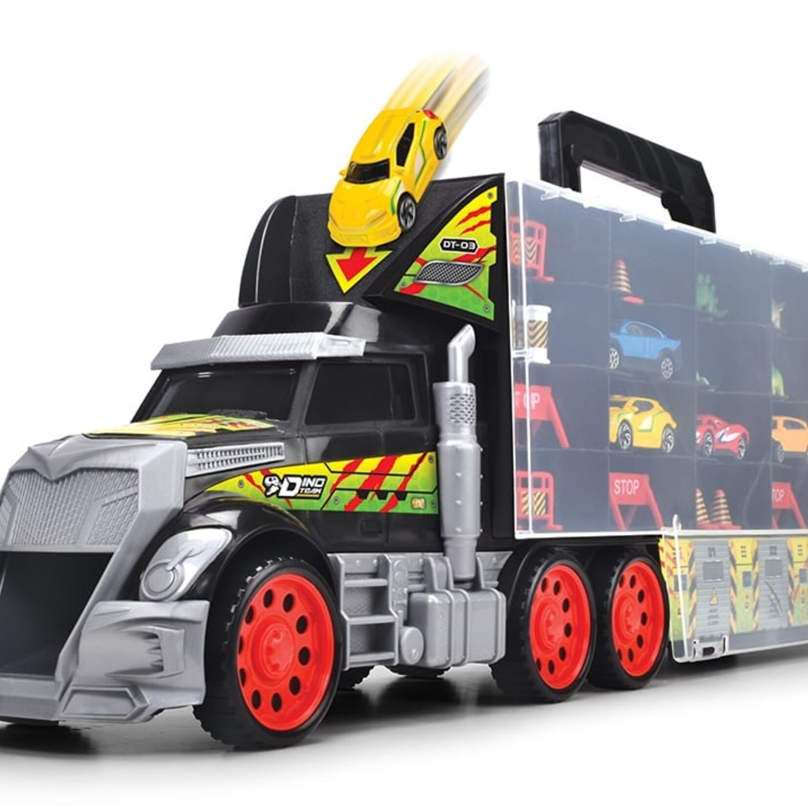 Dickie Toys Dickie - Camion-Mallette de transport Dino
