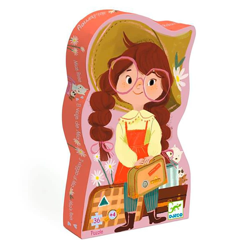 Djeco Djeco 36 - Puzzle Silhouette - Le Voyage de Mia