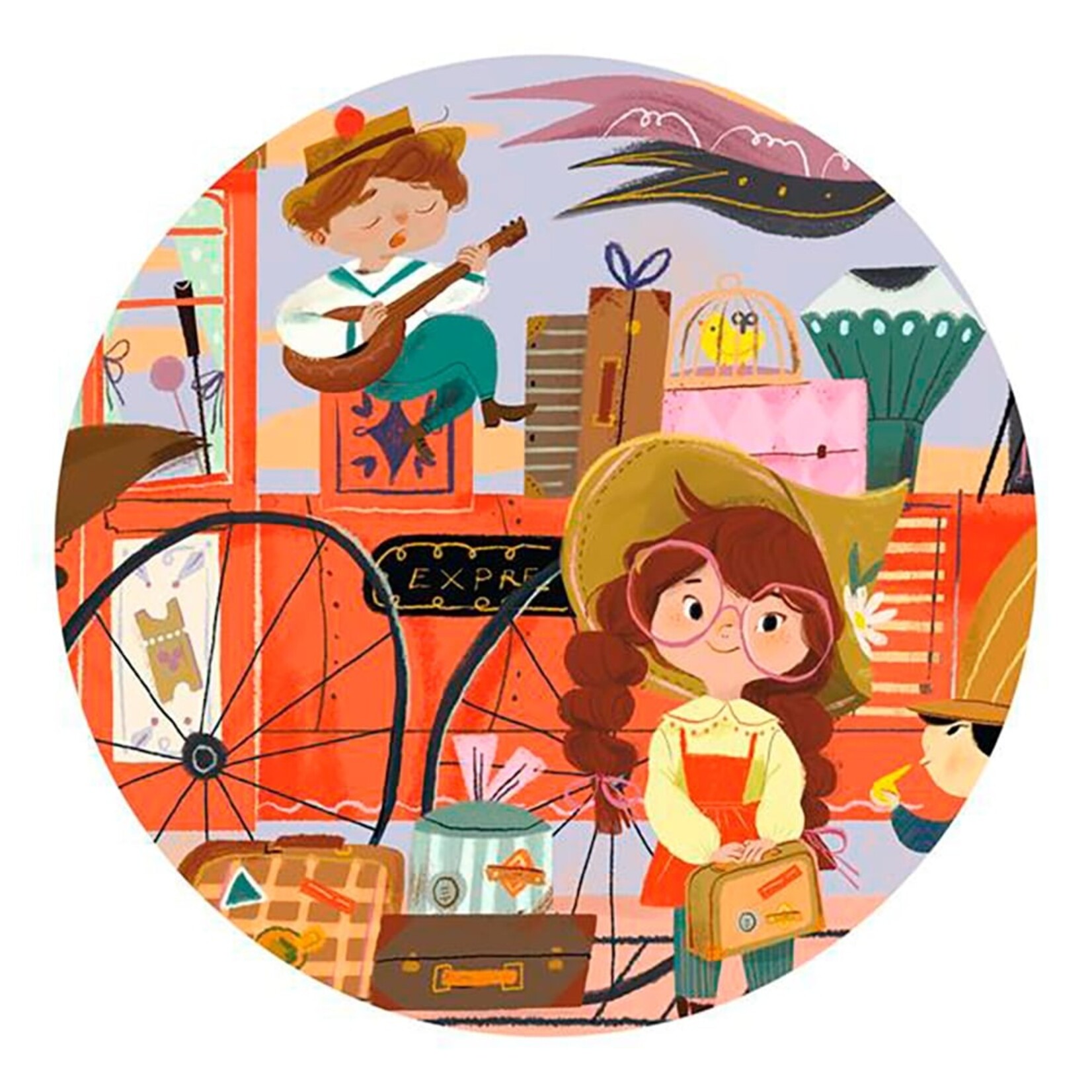 Djeco Djeco 36 - Puzzle Silhouette - Le Voyage de Mia