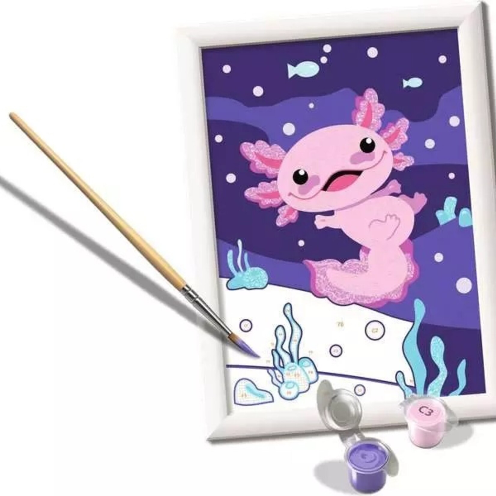 Ravensburger CreArt Peinture par numéros avec pierres  brillantes Axolotl