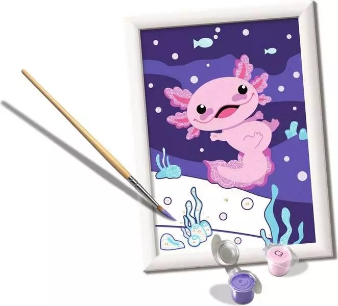 Ravensburger CreArt Peinture par numéros avec pierres  brillantes Axolotl