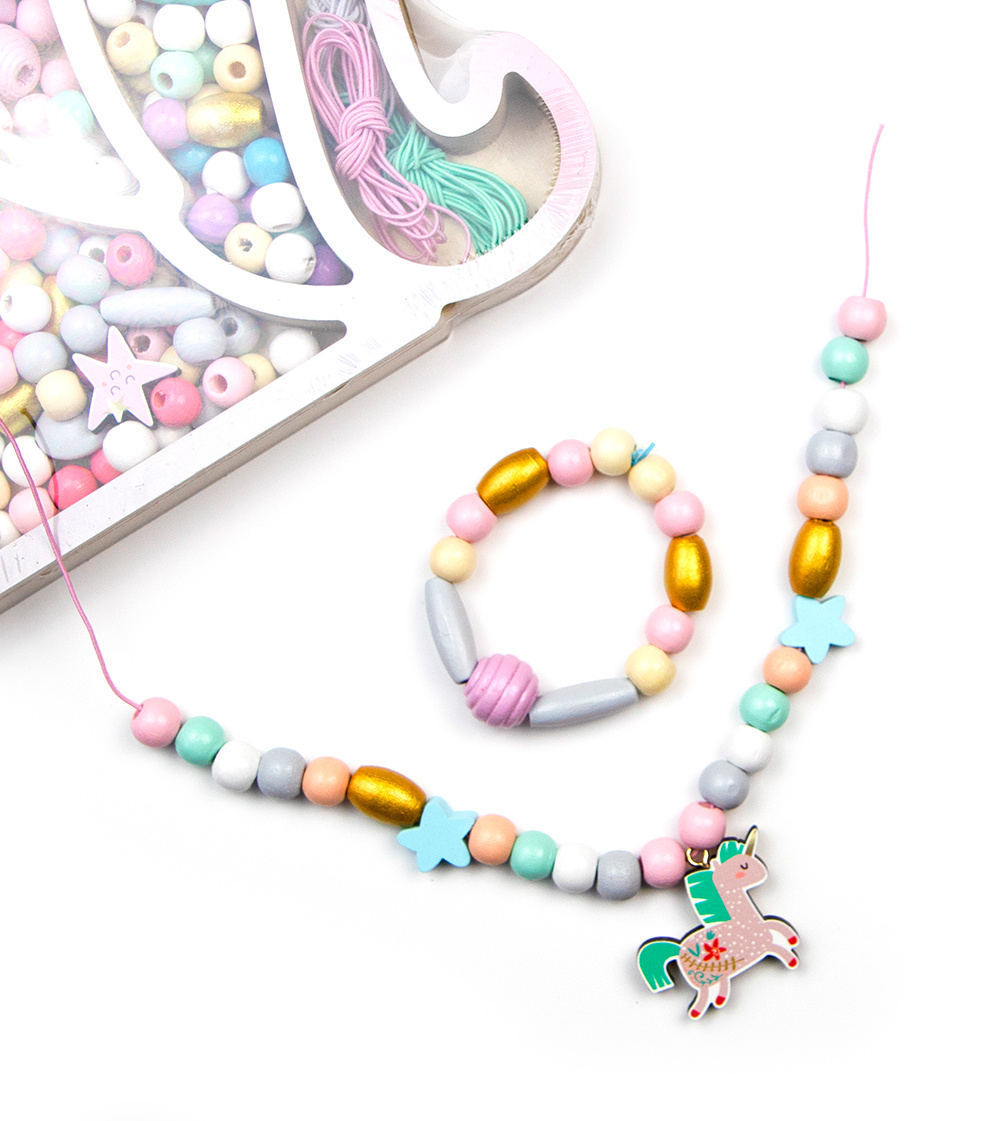 Sycomore Coffret perle de bois - Tête de Licorne