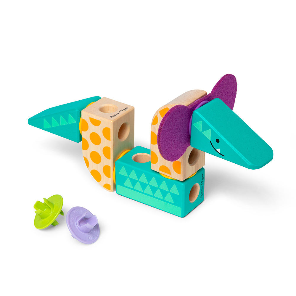 Melissa & Doug M&D - Blockables - Kit de jeu safari - 34 Pièces