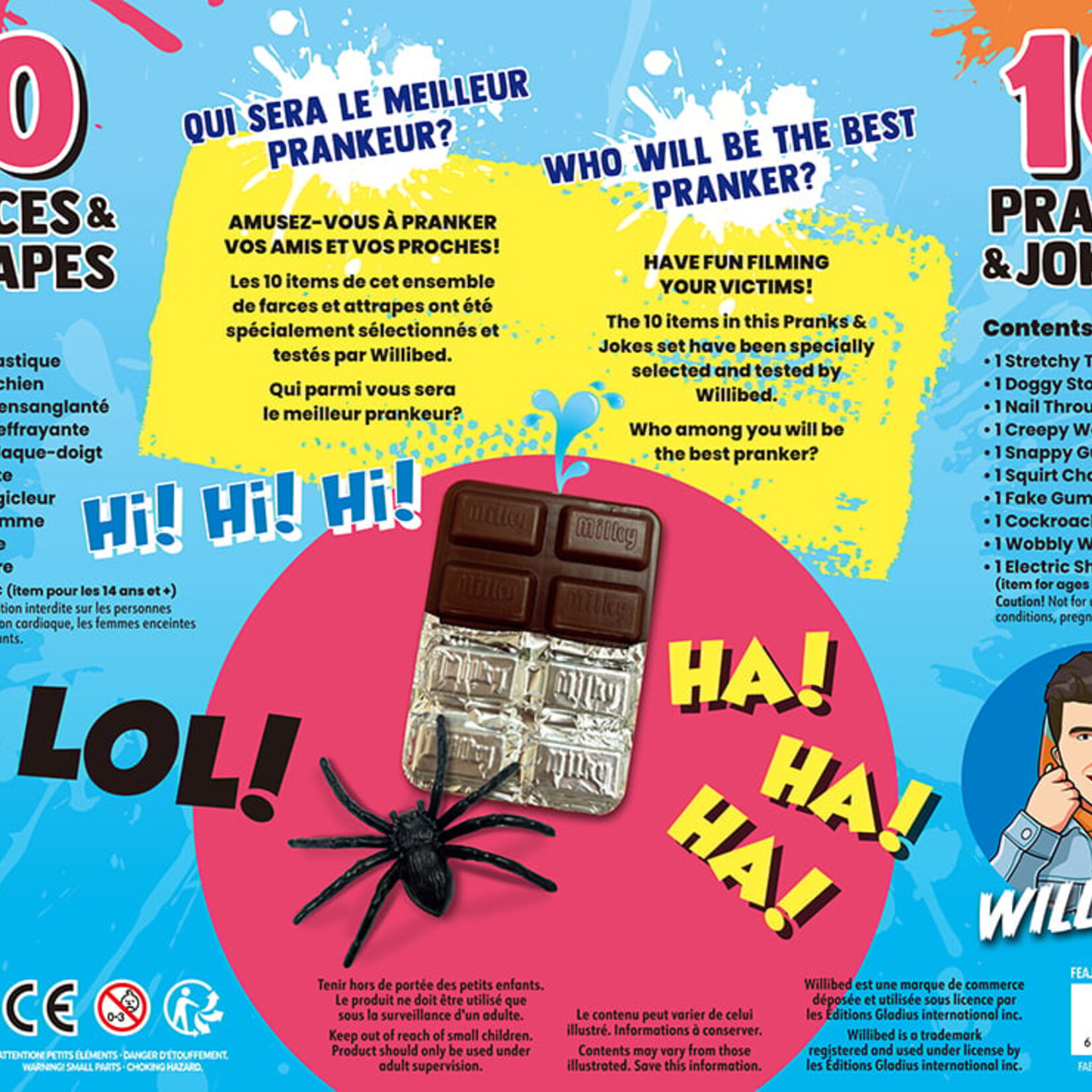 Gladius Willibed - Ensemble de 10 Farce et attrapes