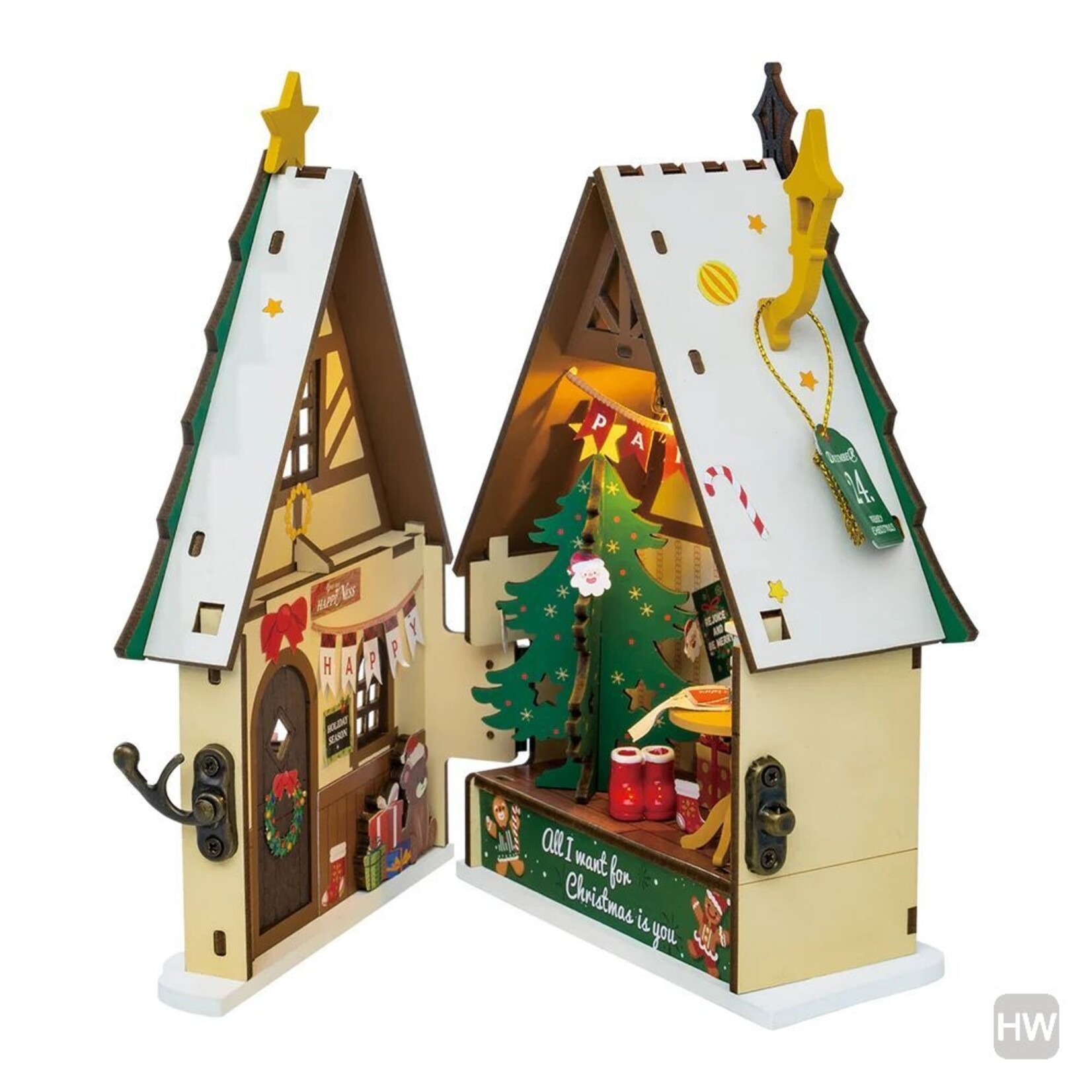 Robotime Rolife - DIY Miniature House - Twinkling Christmas House