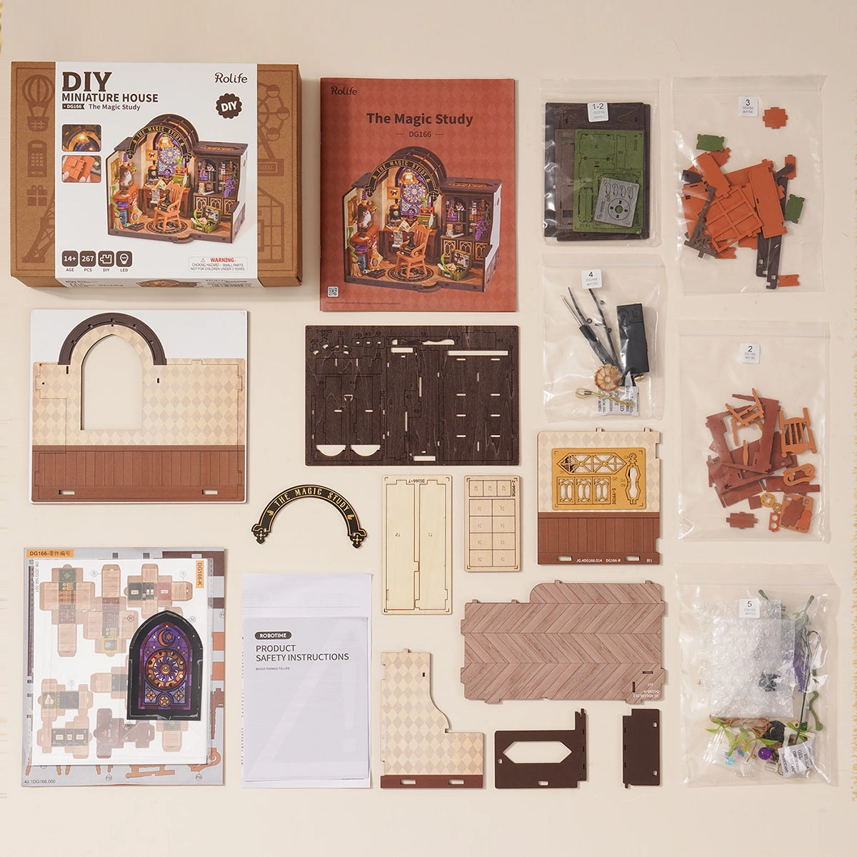 Robotime Rolife - DIY Miniature House - The Magic Study