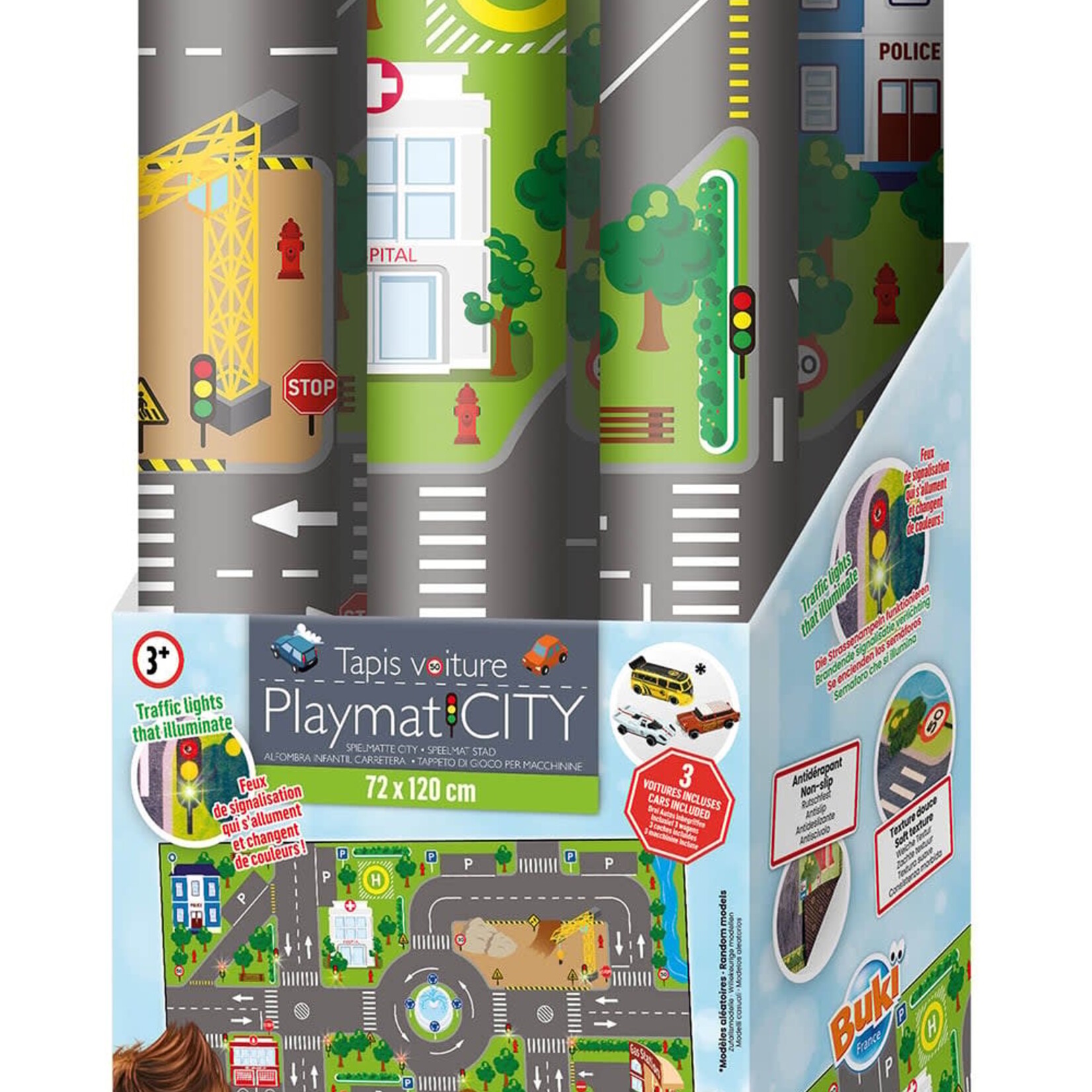 Buki Buki - Tapis d'auto avec lumières