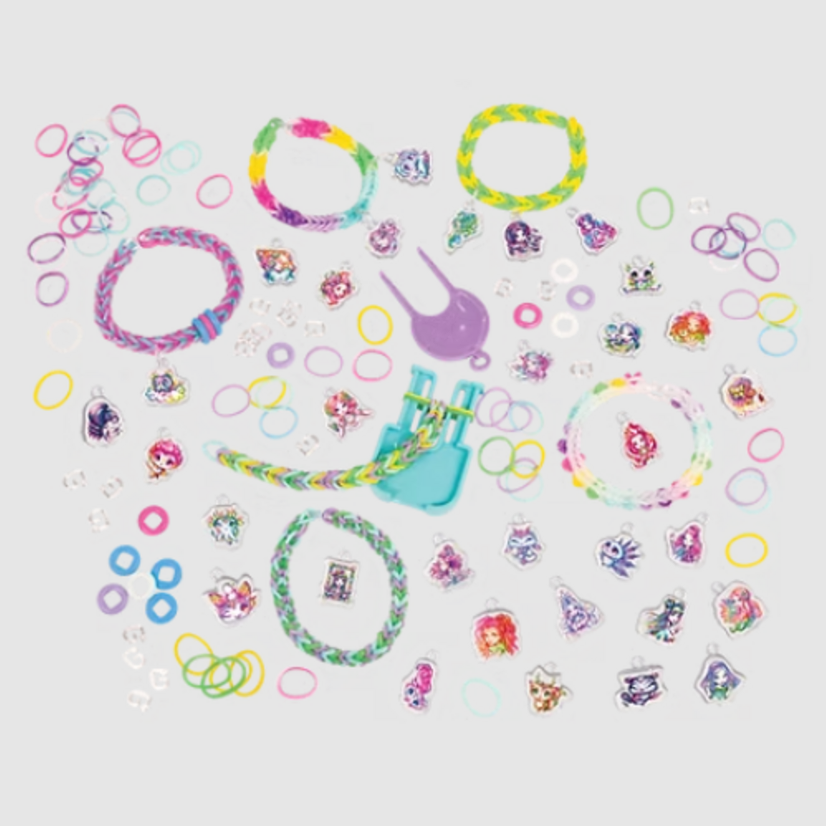 Nebulous Stars Nebulous Stars Rainbow Loom ens. breloques 1600 élastiques