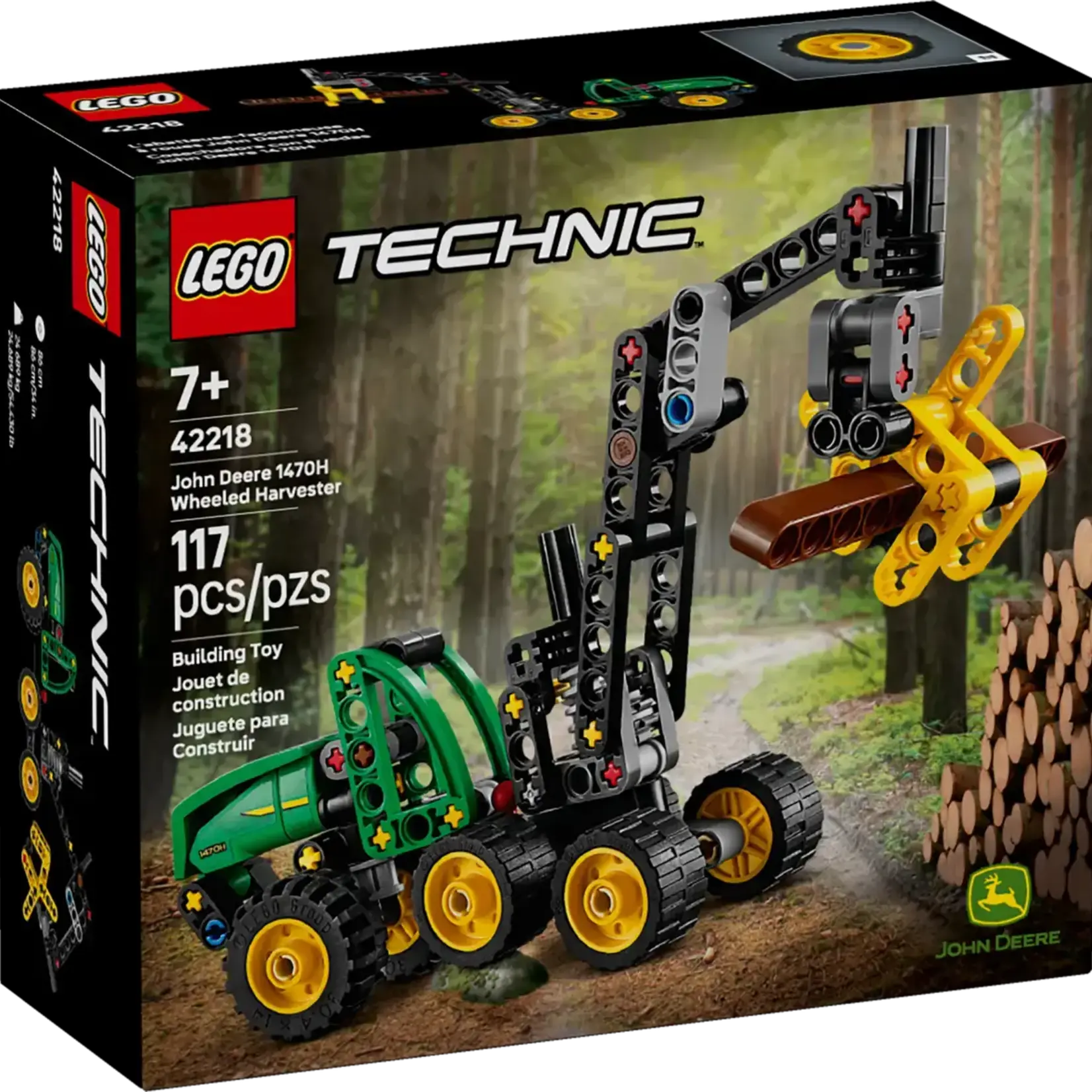 Lego Lego 42218 Technic - L’abatteuse-façonneuse à roues John Deere 1470H